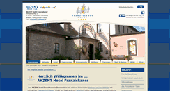 Desktop Screenshot of hotelfranziskaner.de