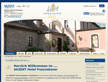 Tablet Screenshot of hotelfranziskaner.de